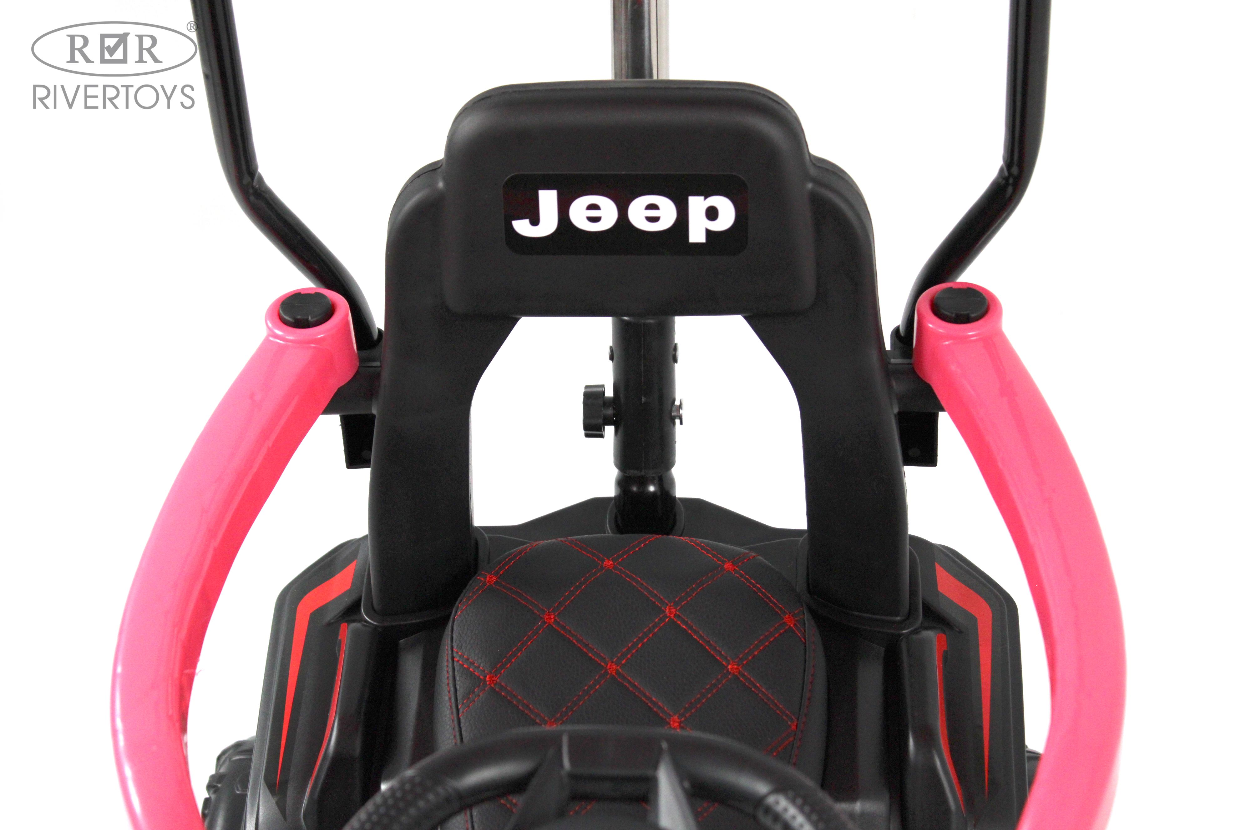 Электромобиль RIVERTOYS G003GG-PINK С пультом ДУ - фото 5