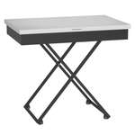 Стол-трансформер КАЛИФОРНИЯ МЕБЕЛЬ Андрэ Loft ЛДСП Белый Черный