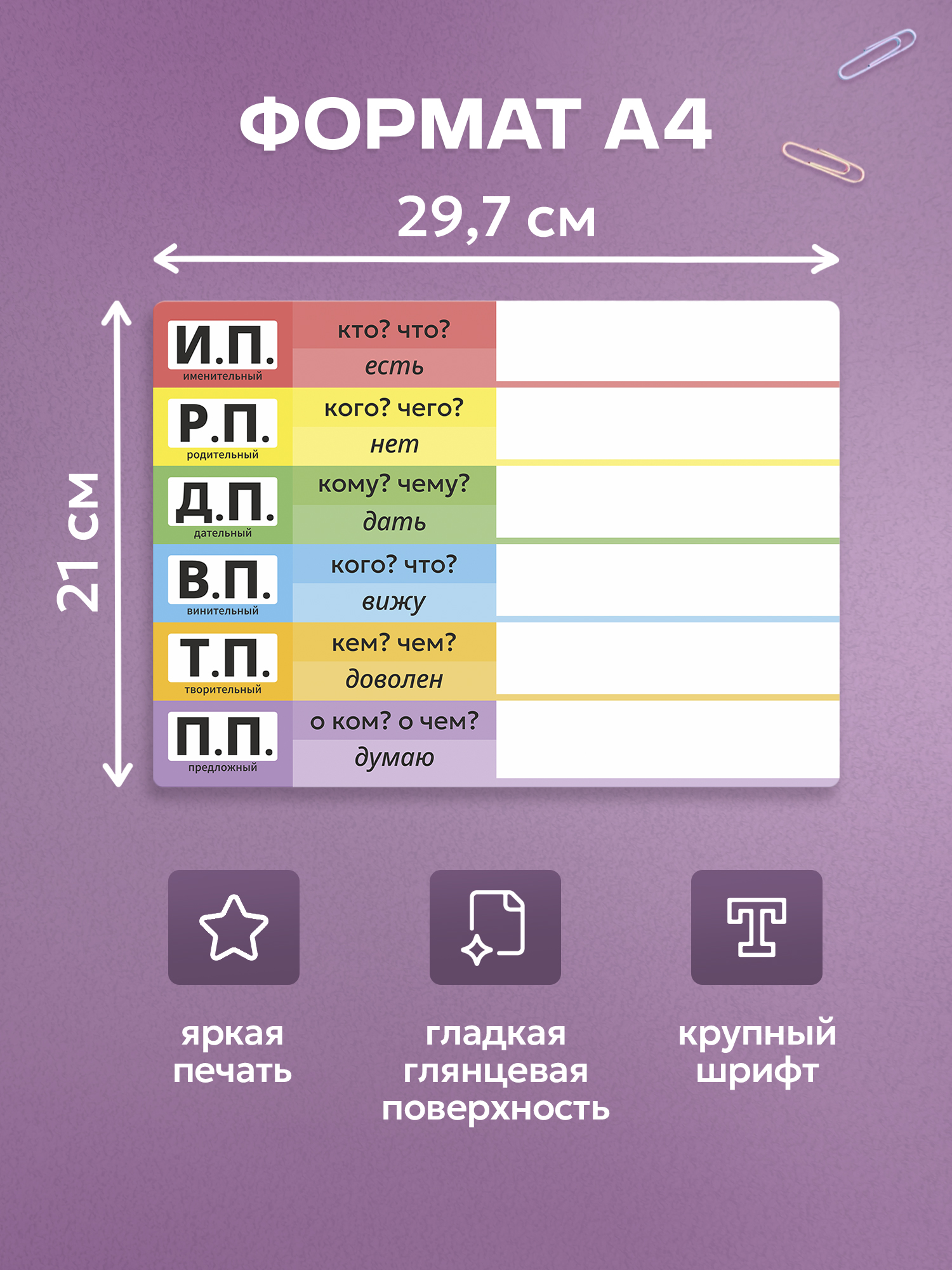 Планшетное пособие Выручалкин «Падежи, состав слова», 10 шт - фото 3