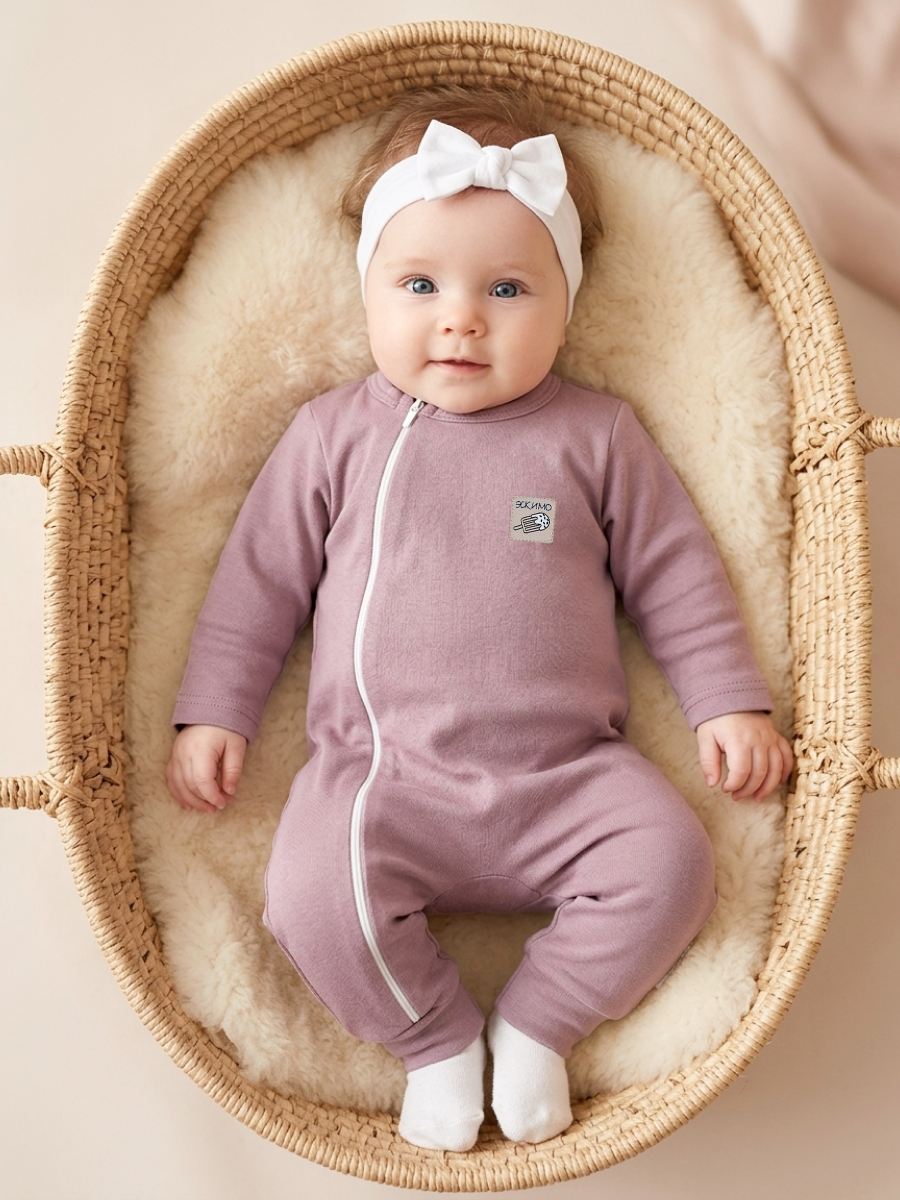 Изображение товара Комбинезон Эскимо 68 для новорожденных из хлопка, демисезонный, милый дизайн