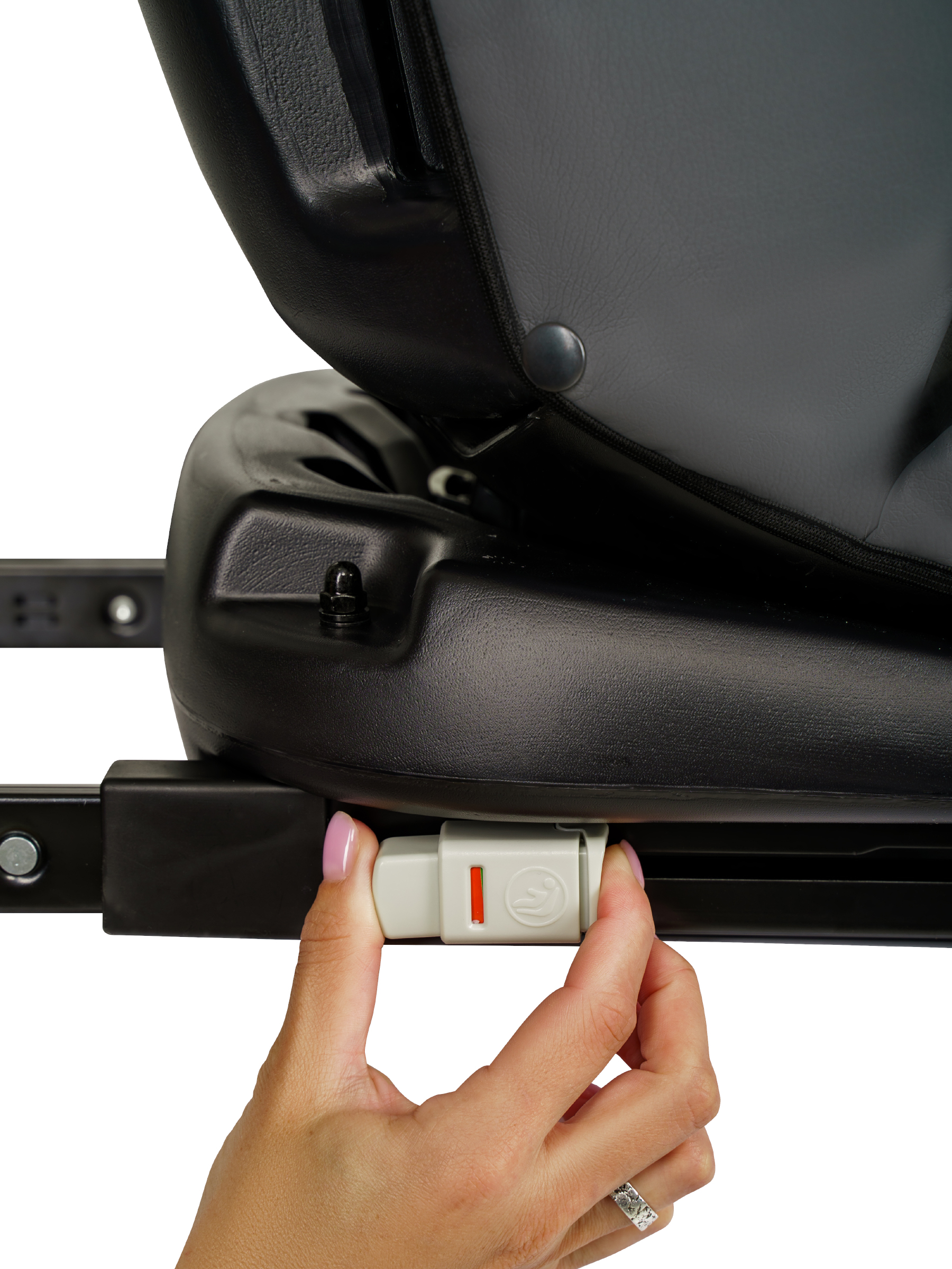 Автокресло Indigo Jovola Fuller, зел.-серая кожа Isofix 0+/1/2/3 (0-36 кг) зеленый - фото 27