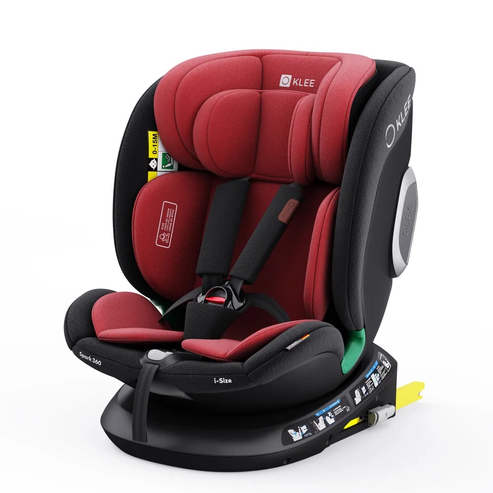 Автокресло KLEE Spark 360 i-Size Isofix 0+/1/2/3 (0-36 кг) красный - фото 1