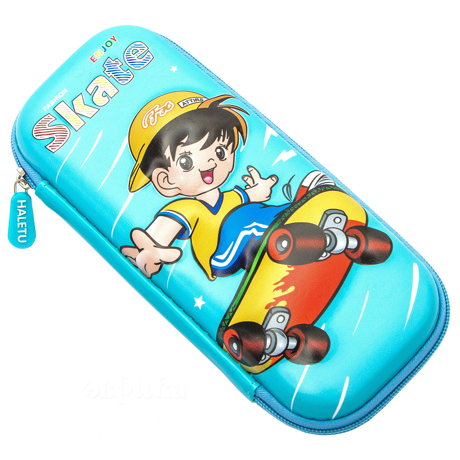 Пенал футляр ЭВРИКА Мальчик на скейте - фото 1