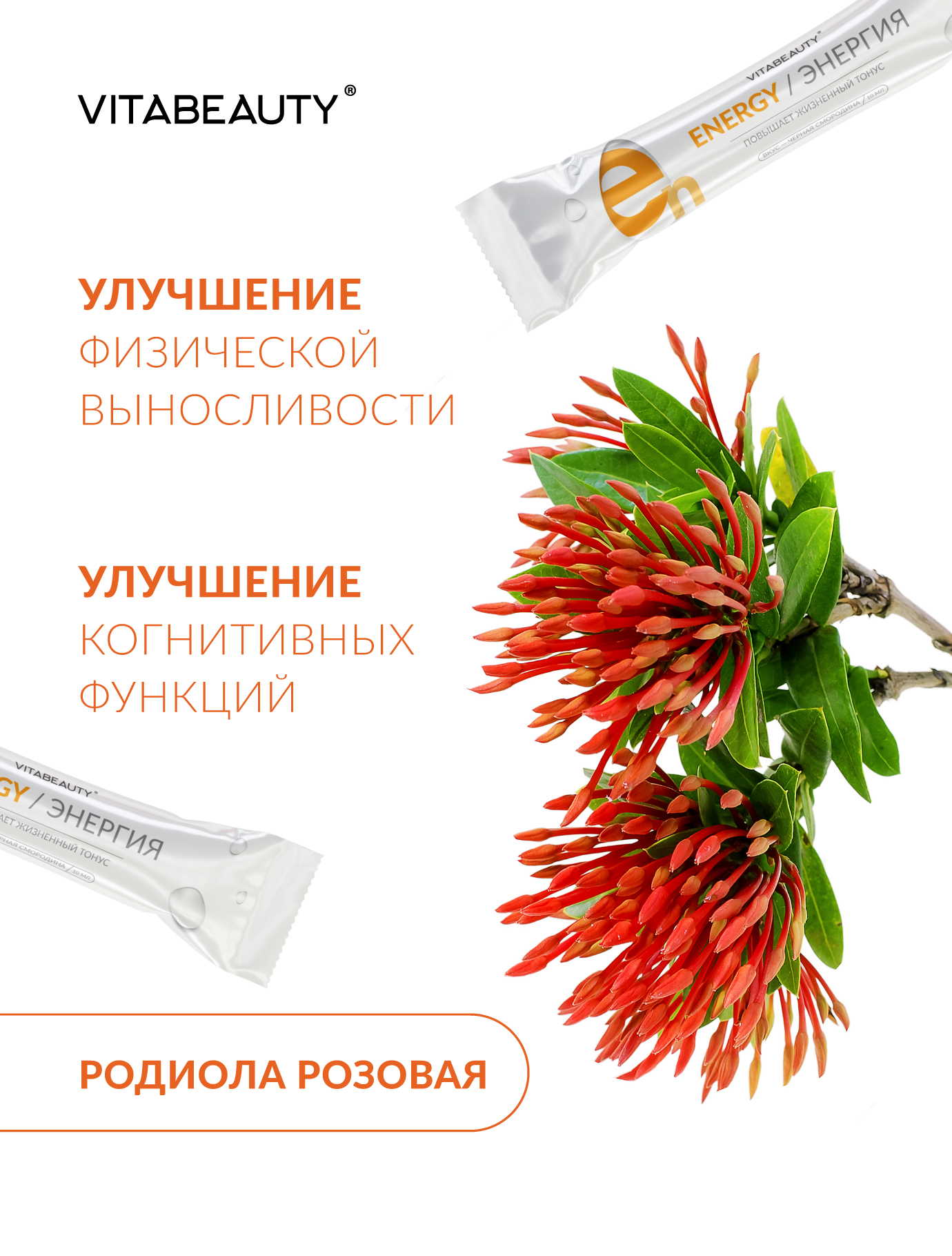 Сироп VITABEAUTY Energy 10 стиков по 10 мл. - фото 4