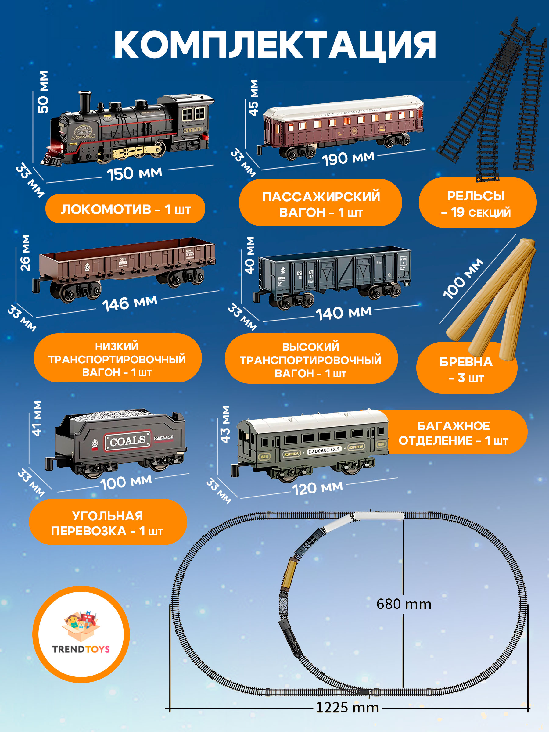 Развивающая железная дорога TrendToys DNT086 - фото 7