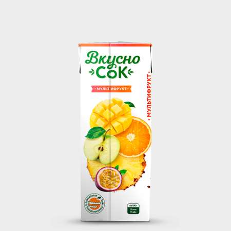 Напиток Вкусно Сок cокосодержащий Мультифруктовый 0.2л