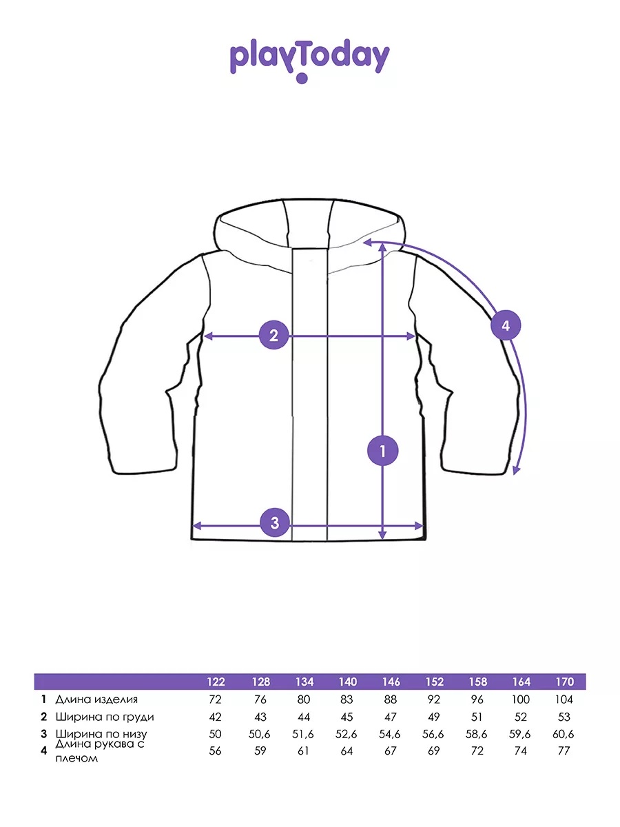 Пальто PlayToday 22327021 - фото 5