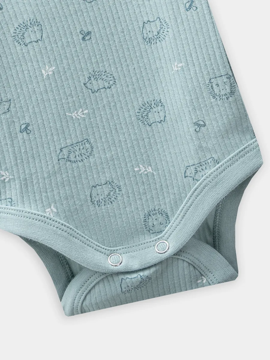 Боди 2 шт Mark Formelle (Марк Формэль) 13018-2/ежики на мяте +пыльная бирюза - фото 15