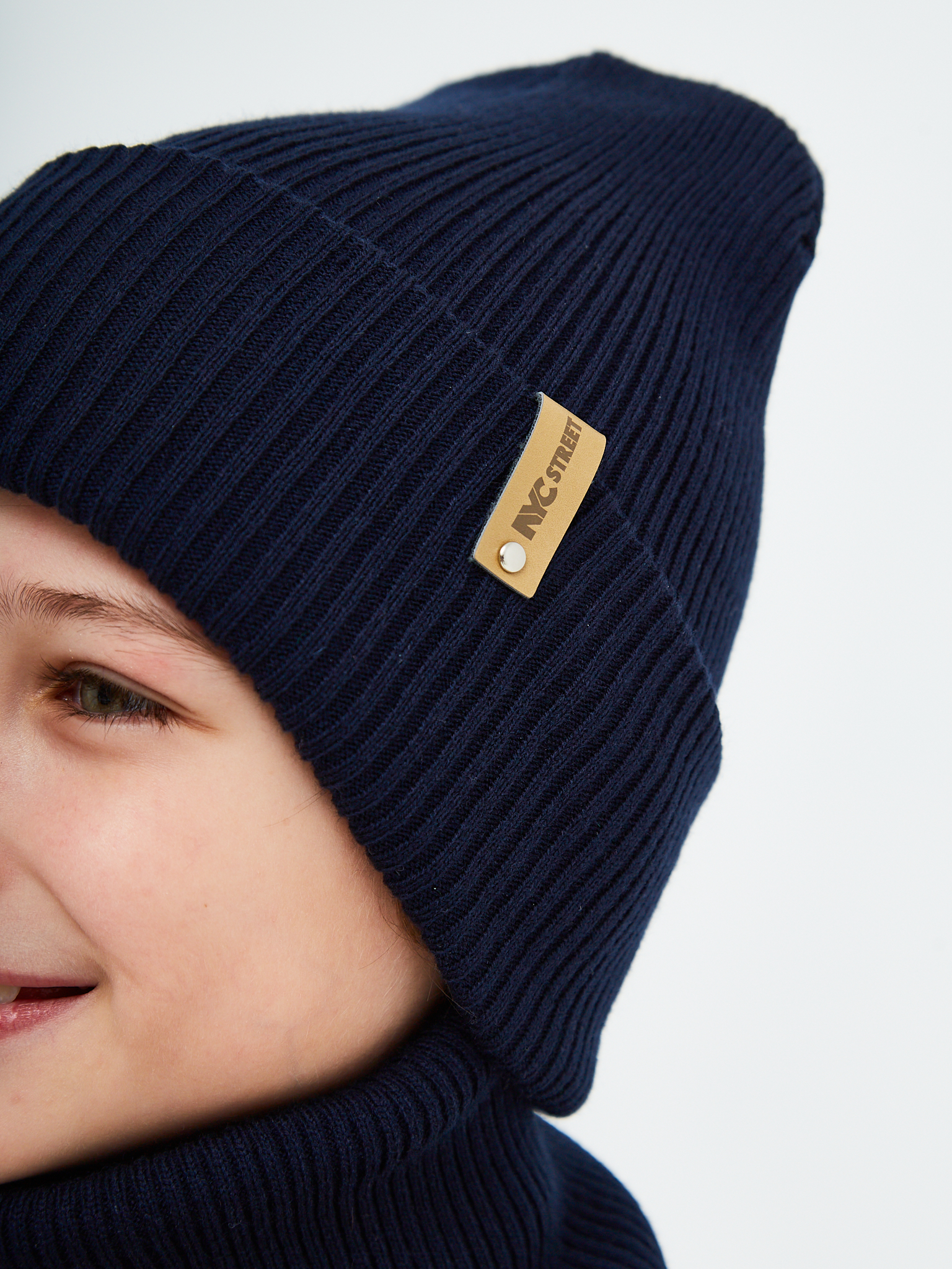 Шапка и снуд KUBRIO KU-H-52-lopata-DblueB - фото 13