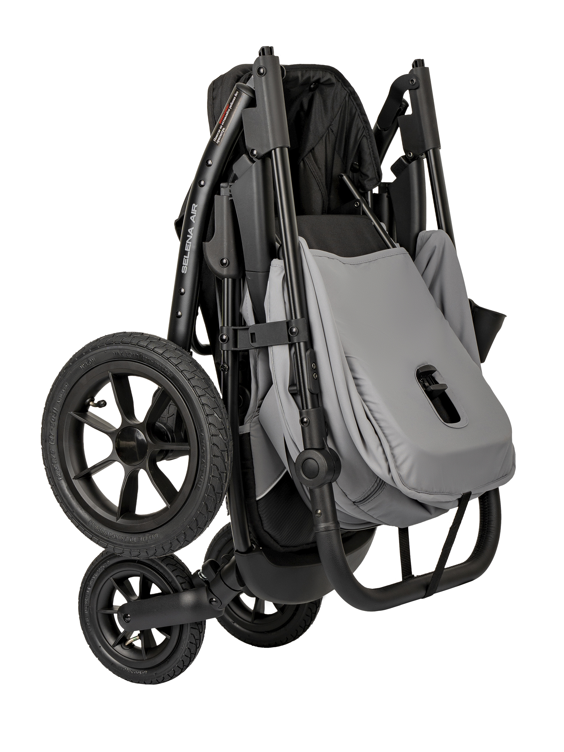 Коляска прогулочная JOVOLA SELENA Air 2025 с сумкой серый - фото 35