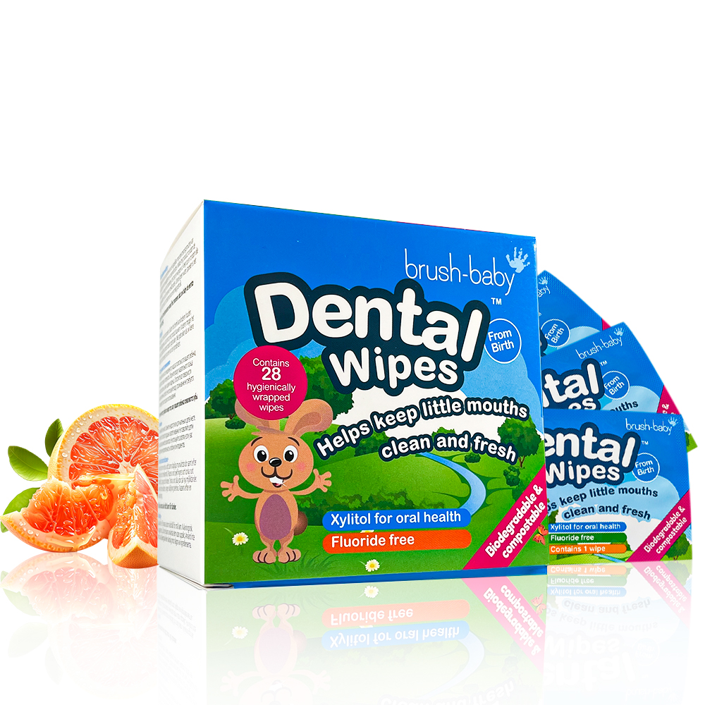 Изображение товара Влажные салфетки Brush-Baby DentalWipes 28 шт для детей 0-16 мес