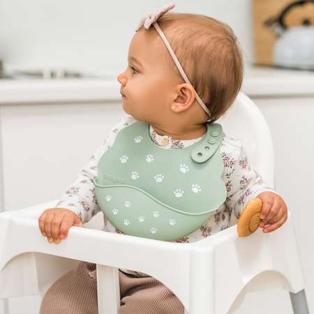 Нагрудник Babyono силикон 1 шт.
