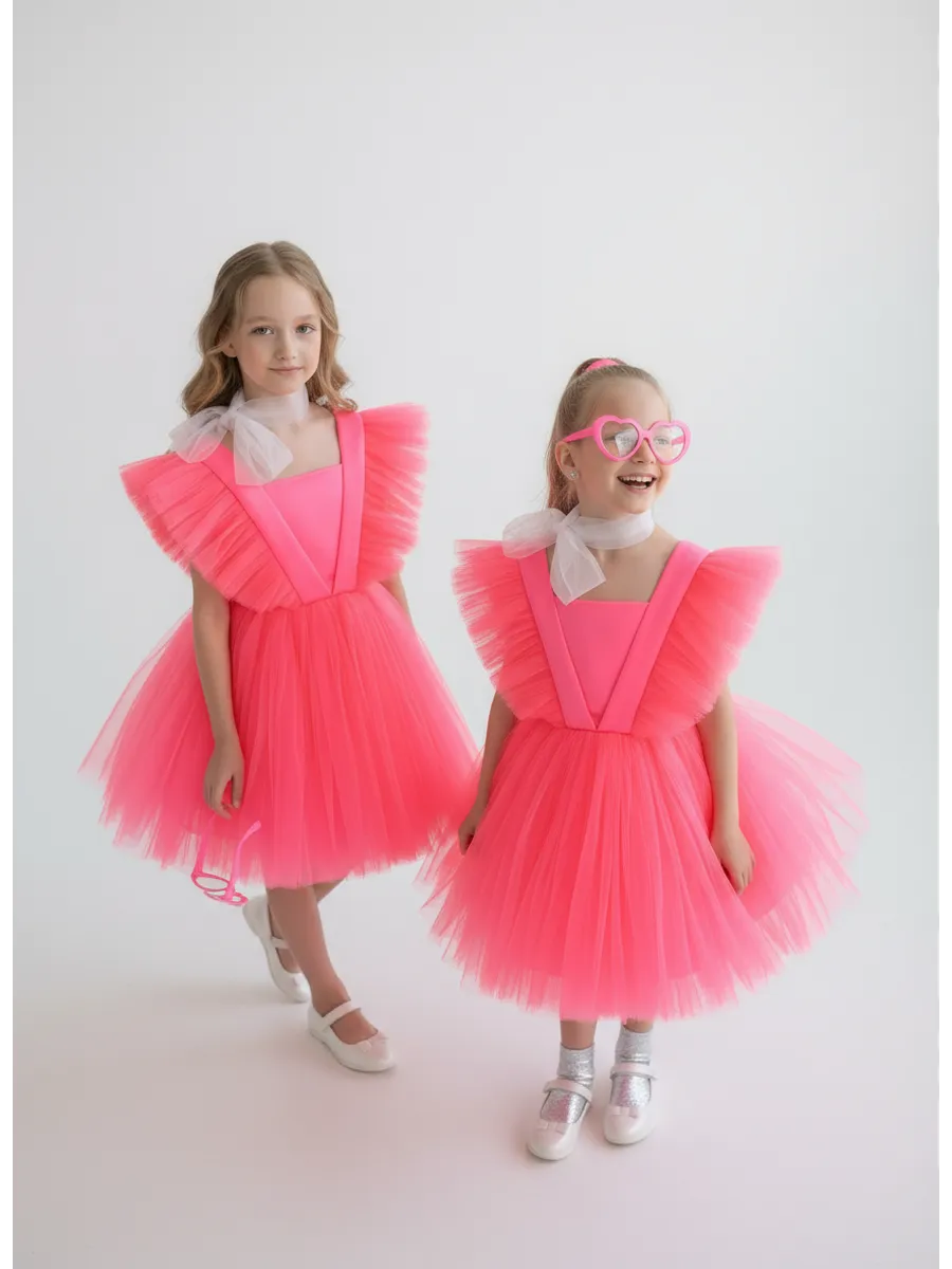 Платье LELUkids 123.41.86к/неон - фото 3