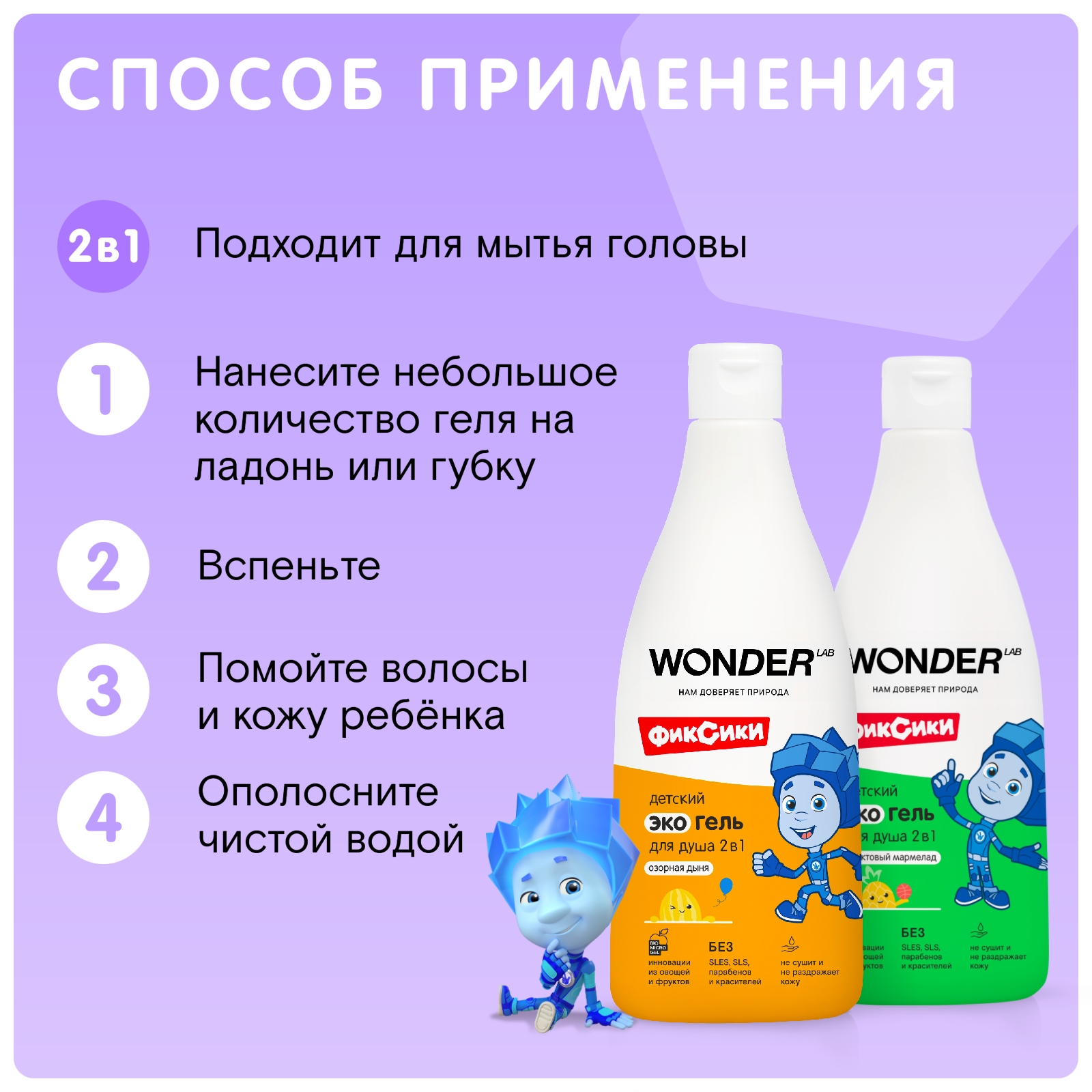 Набор средств WONDER Lab Дыня Мармелад 550 мл - фото 5