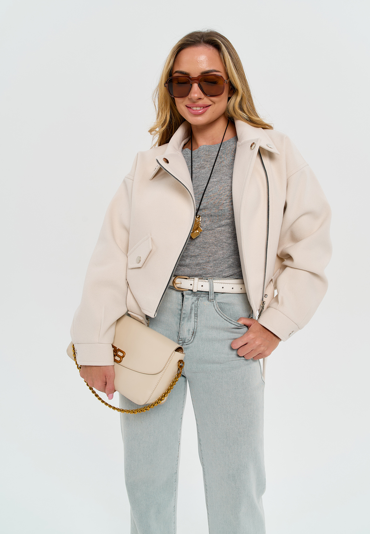 Косуха Stylish AMADEO AJ-8501-бежевый - фото 11