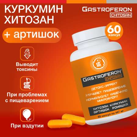 Бад VECTOR-MEDICA ГАСТРОФЕРОН ХИТОЗАН Куркумин Детокс Очищение организма