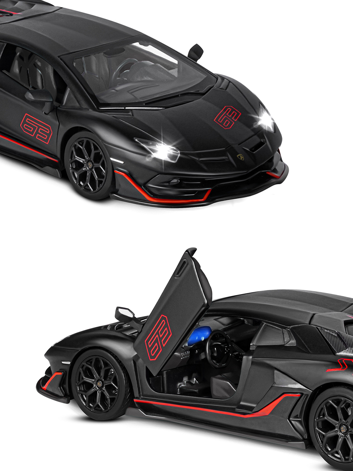 Автомобиль АВТОпанорама Lamborghini Aventador SVJ 1:24 JB1251511 - фото 29