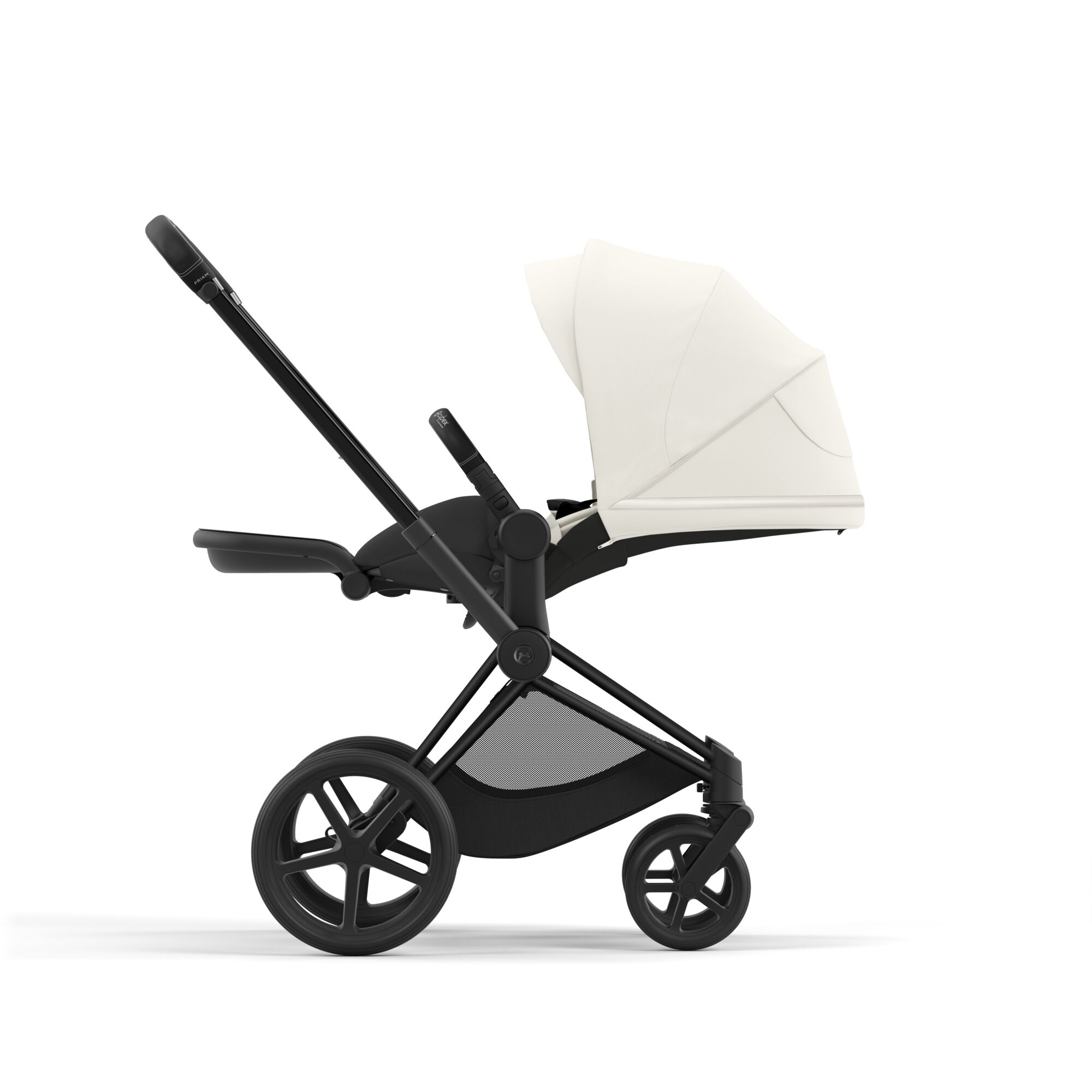 Коляска 2в1 Cybex Priam IV Matt Black белый - фото 7