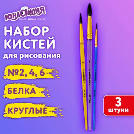 Кисть Юнландия 3 шт.
