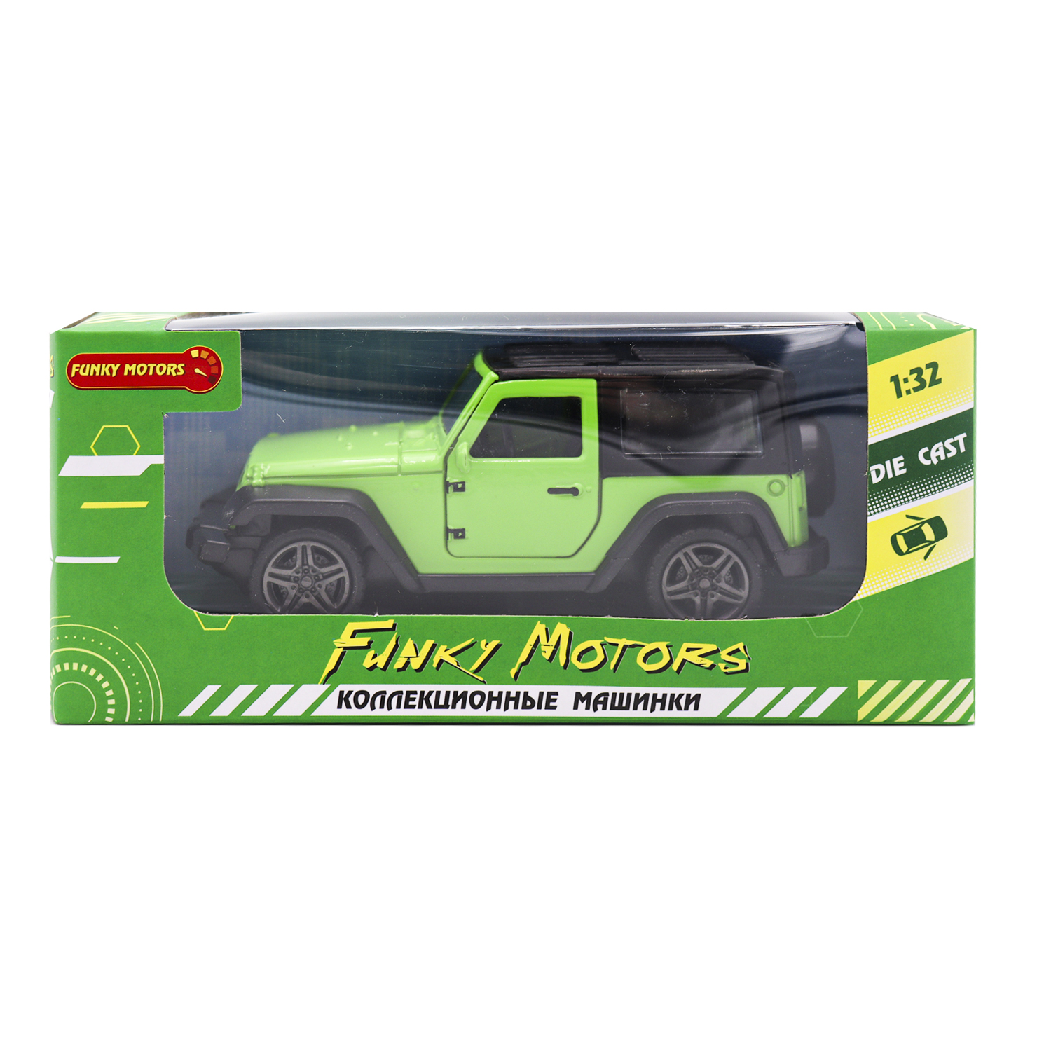Автомобиль Funky Toys с черной крышей 1:32 FT1101-54 - фото 4