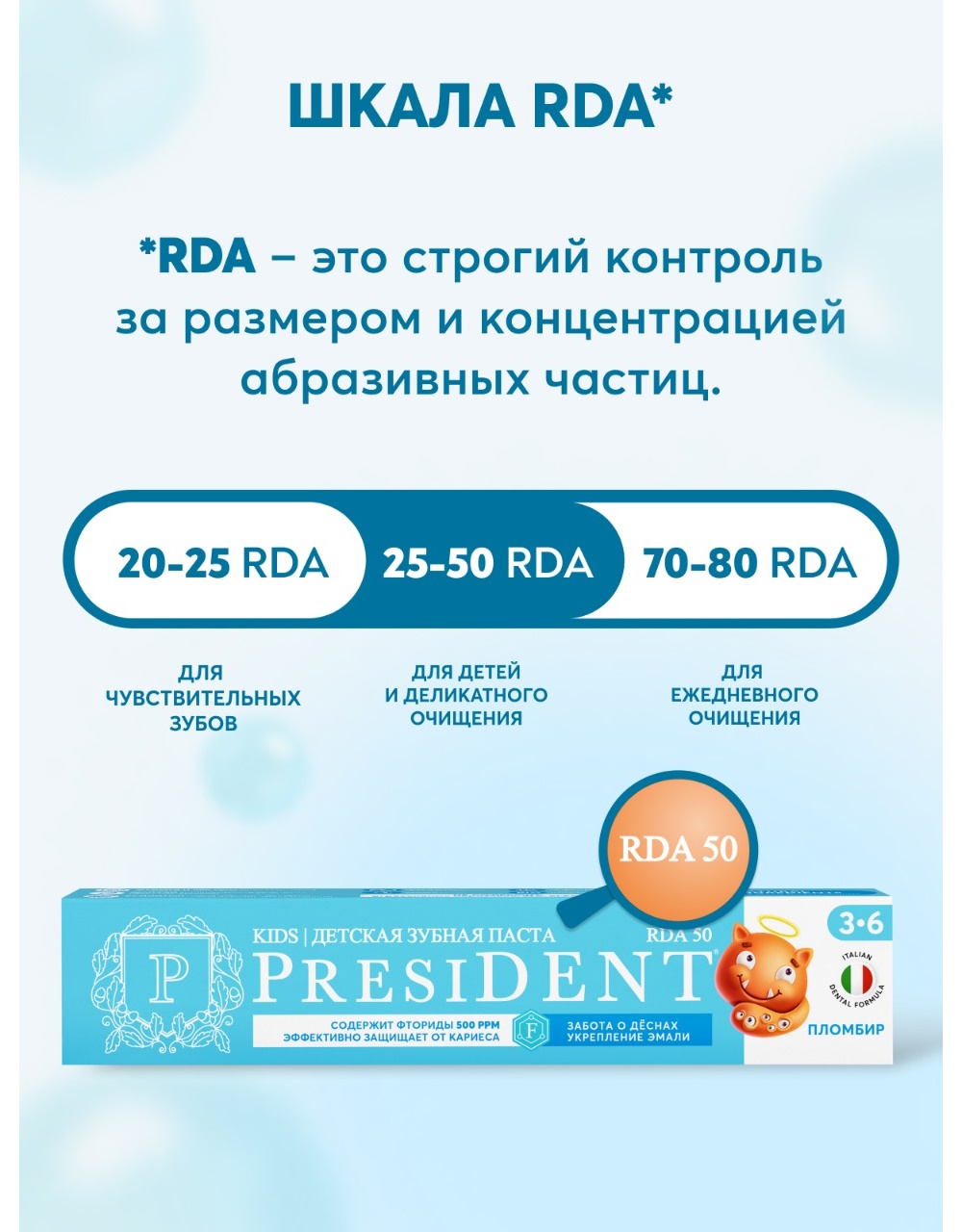 Зубная паста President Десерт 70 г - фото 7
