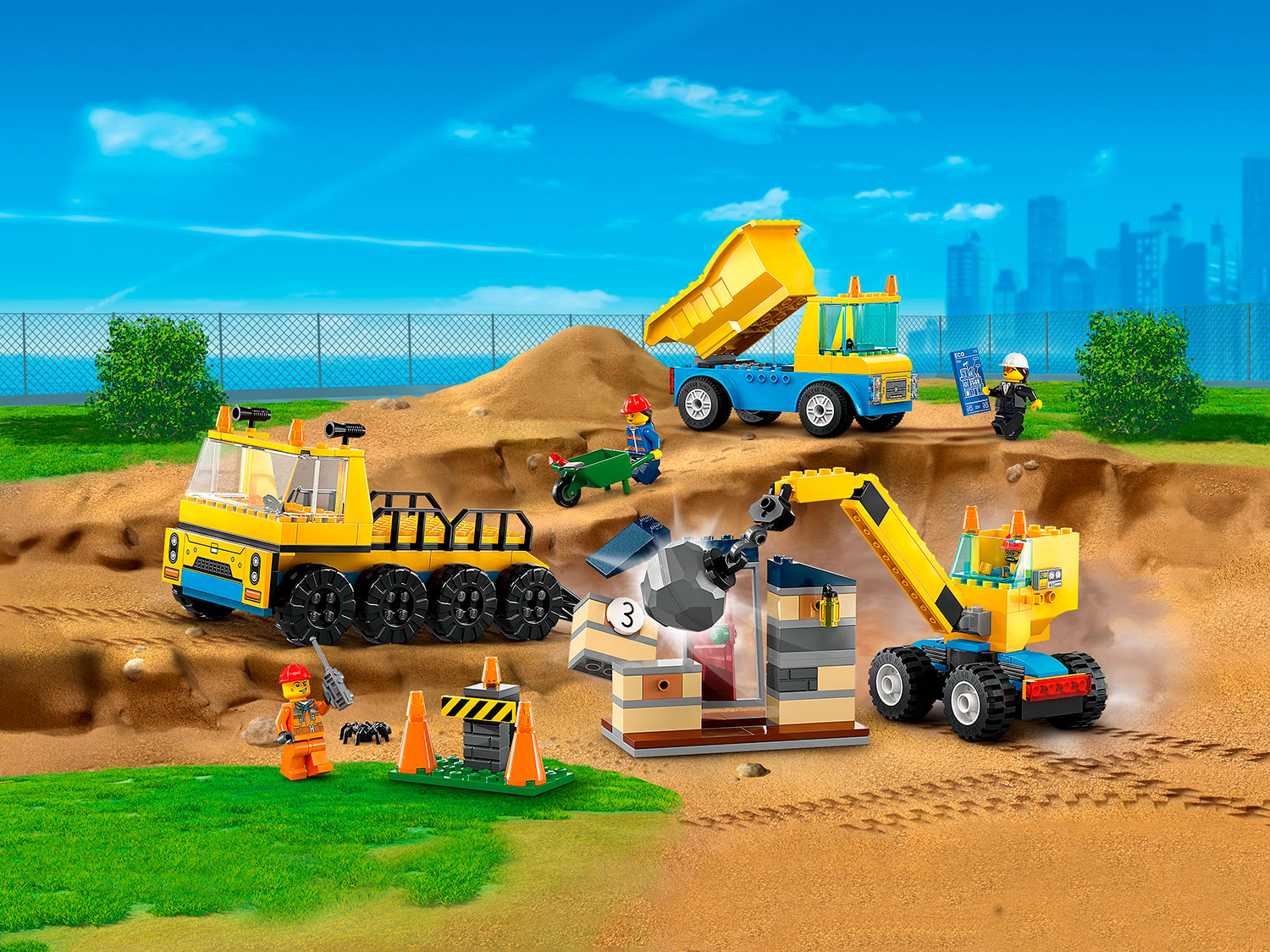 Конструктор LEGO City Строительные машины и кран 235 дет. - фото 2