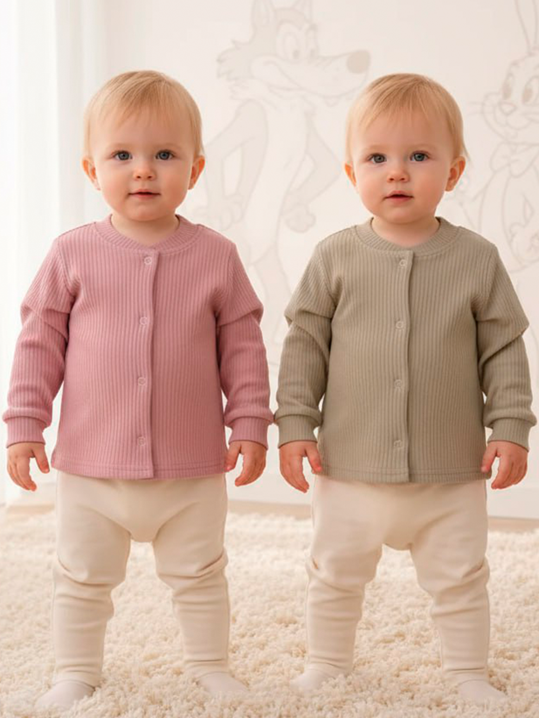 Кофточка 2 шт СовенокЯ 21-201/5-6 - фото 1