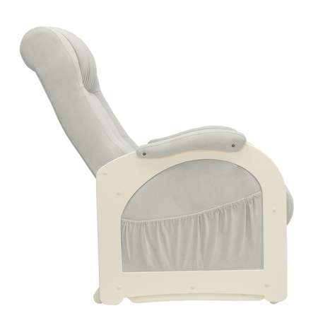 Кресло для кормления Milli с пуфом Joy Дуб шампань / ткань Verona Light Grey
