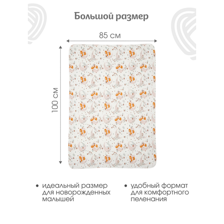 Пелёнка inlovery Восторг трикотаж 85х100 см 2 шт.