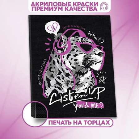 Картина по номерам ТРИ СОВЫ Стильный гепард