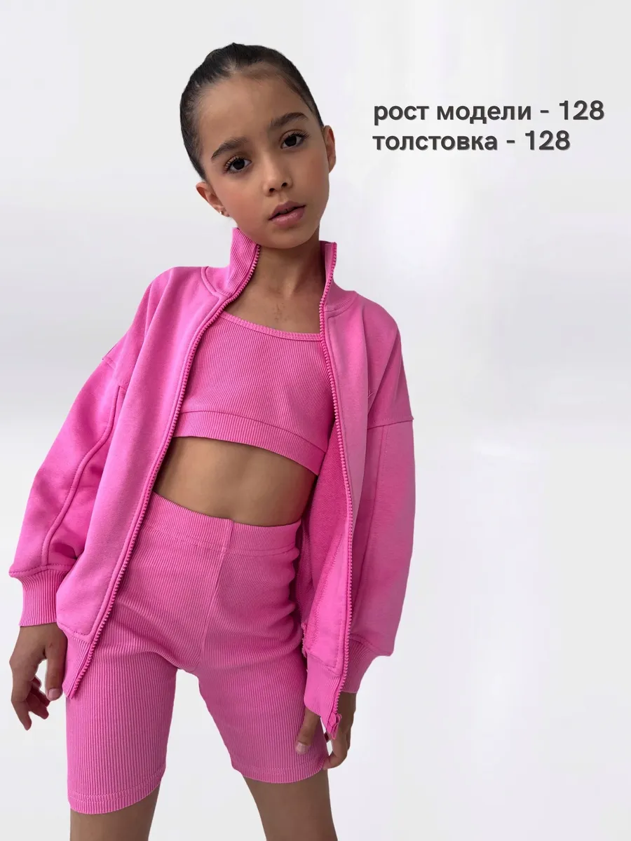 Толстовка ROOMY ESSENCE STREEThd/pink - фото 3
