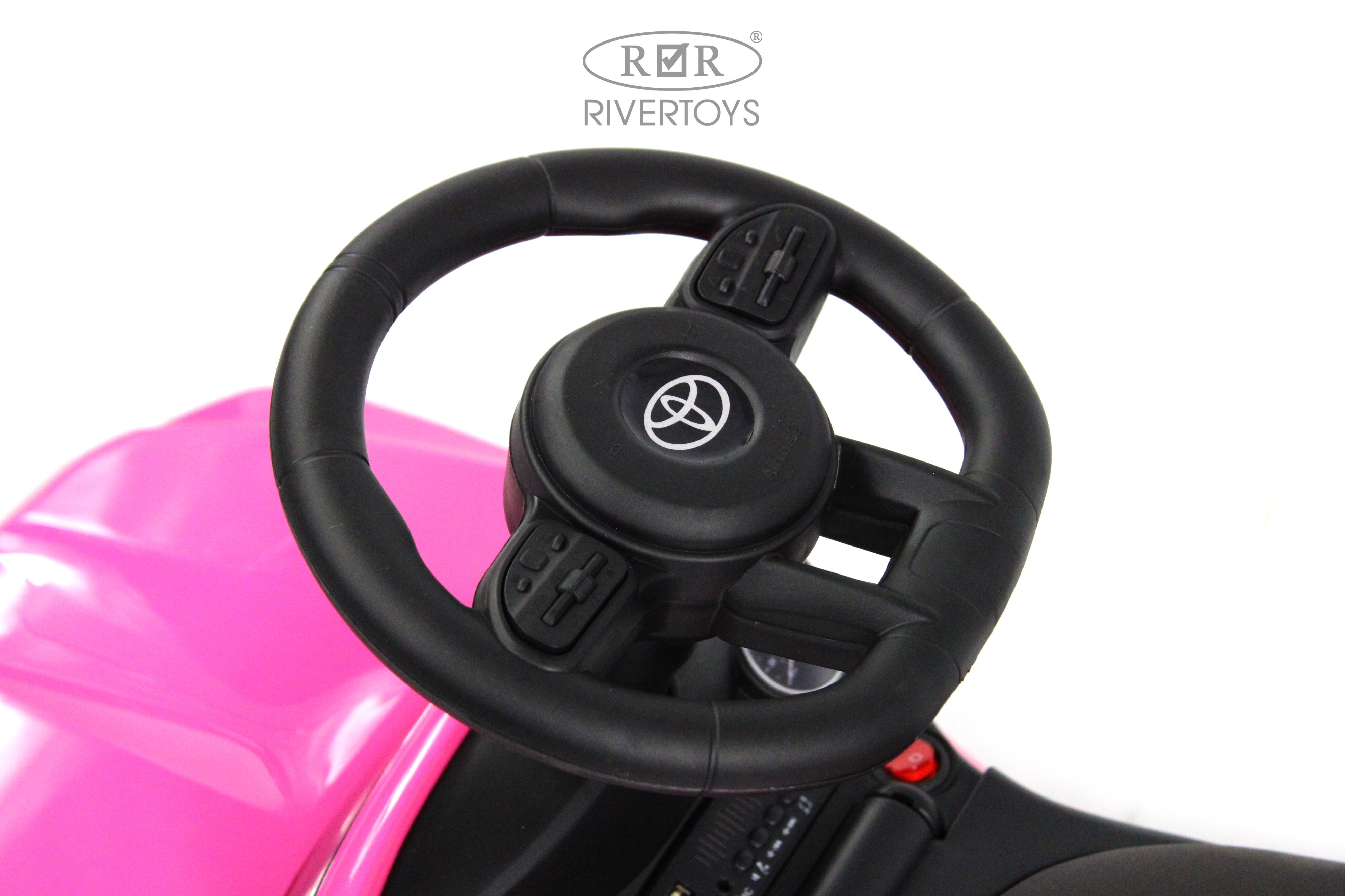 Каталка RIVERTOYS Z002ZZ-D-PINK розовый - фото 10