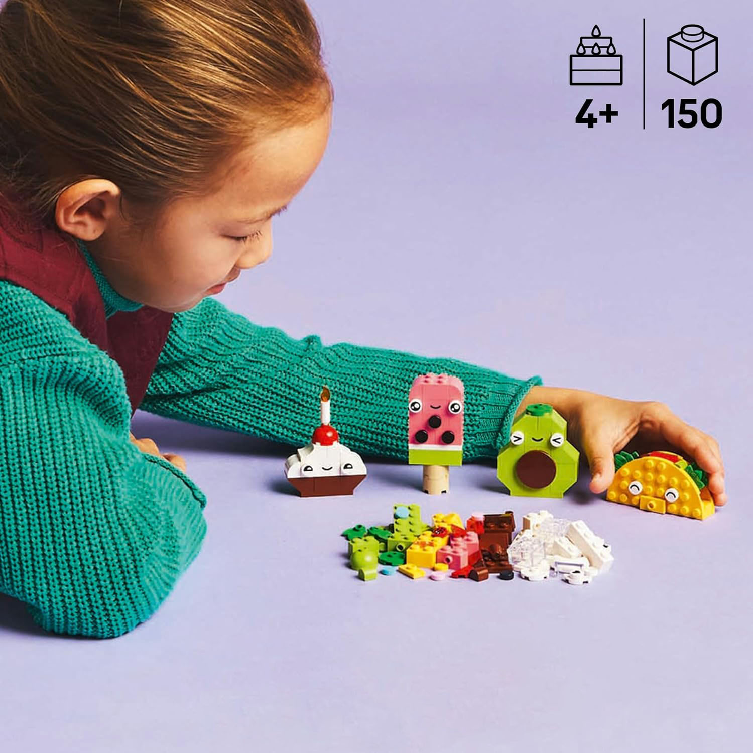 Конструктор LEGO Classic Креативная еда блочный - фото 6