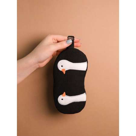 Маска для сна iLikeGift Two geese с гелевым вкладышем