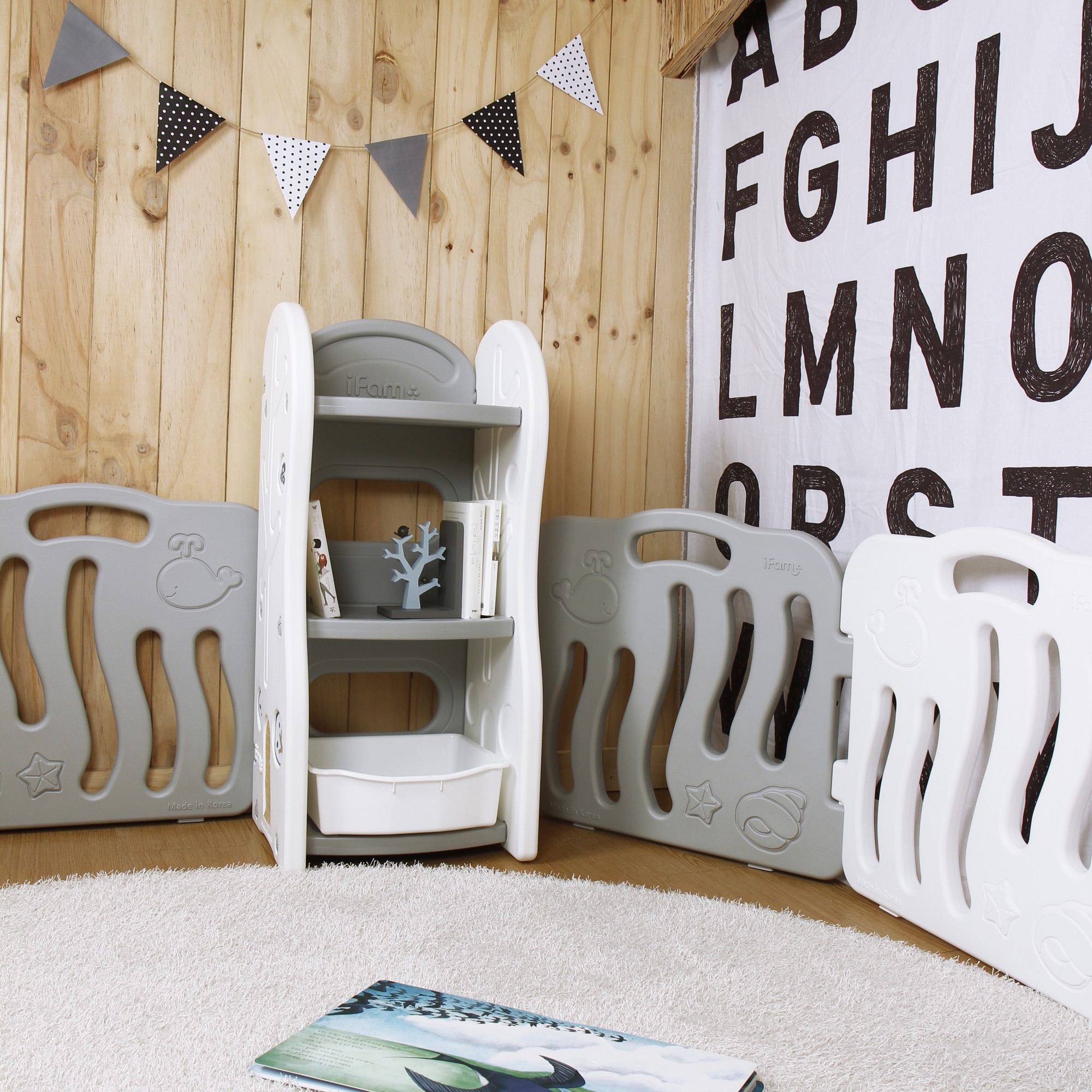 Стеллаж для игрушек Ifam DesignToy-2 Серый IF-047-DO2-G - фото 9
