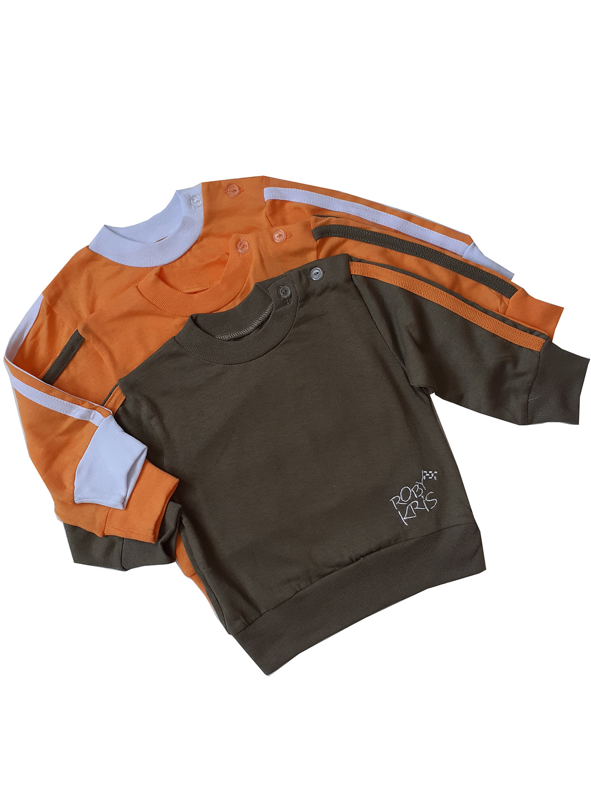 Свитшот 3 шт RobyKris 3-46-17_оранж - фото 4