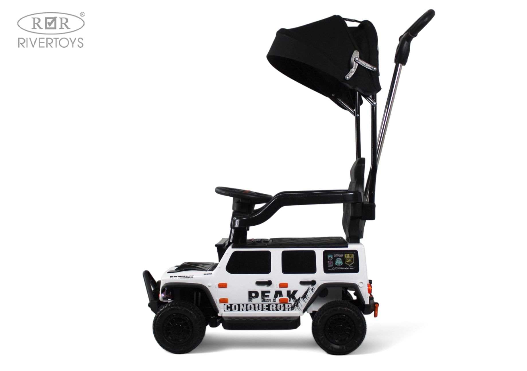 Электромобиль RIVERTOYS G009GG-WHITE С пультом ДУ - фото 5