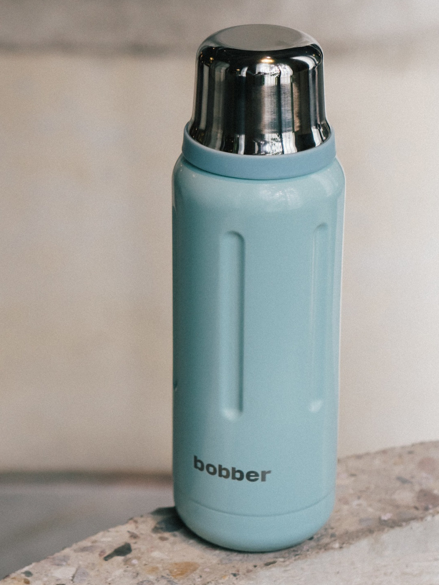 Термос для чая 1 литр Bobber Flask светло-голубой - фото 3