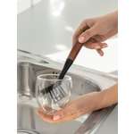 Щётка для мытья посуды DeNASTIA Dark wood 22x4,5x7 см ручка из бука L000045