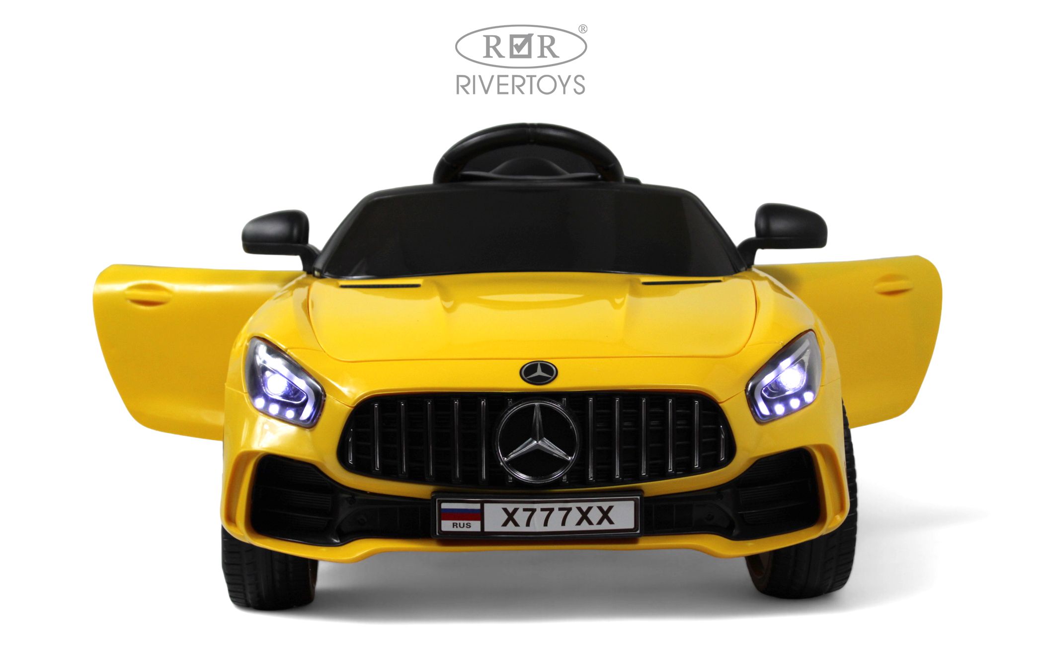 Электромобиль RIVERTOYS Mercedes X777XX-AMG-YELLOW С пультом ДУ - фото 21