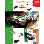 Пазл 1TOY Гоночный автомобиль белый деревянный