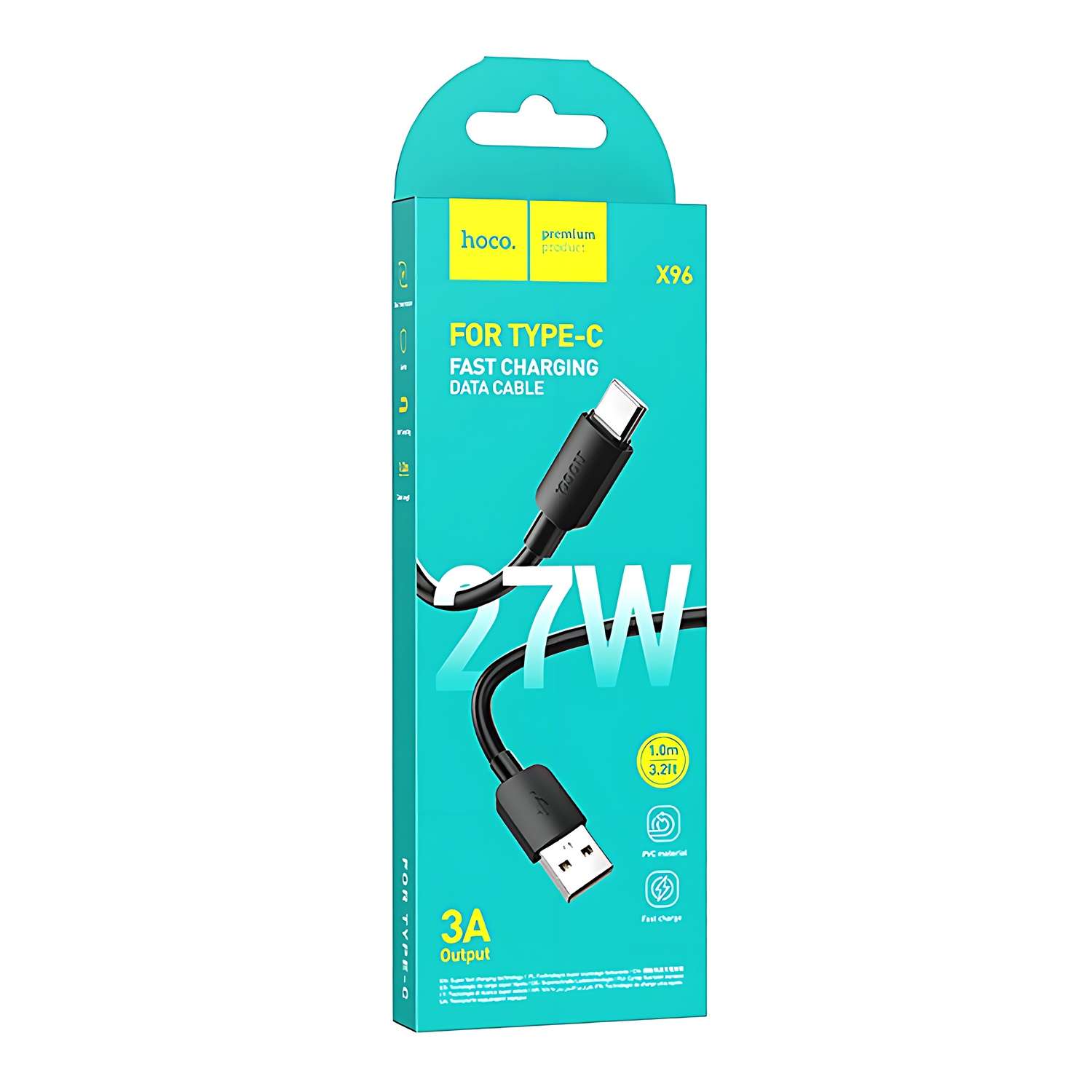 USB кабель hoco X96 Hyper Type-C 3А 27W 1м - фото 2