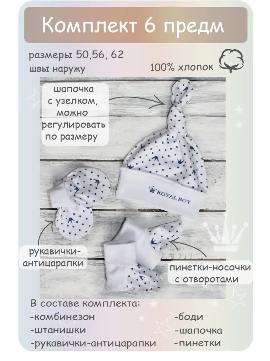 Комплект на выписку Шустрая пчелка 759002СинКорона - фото 12