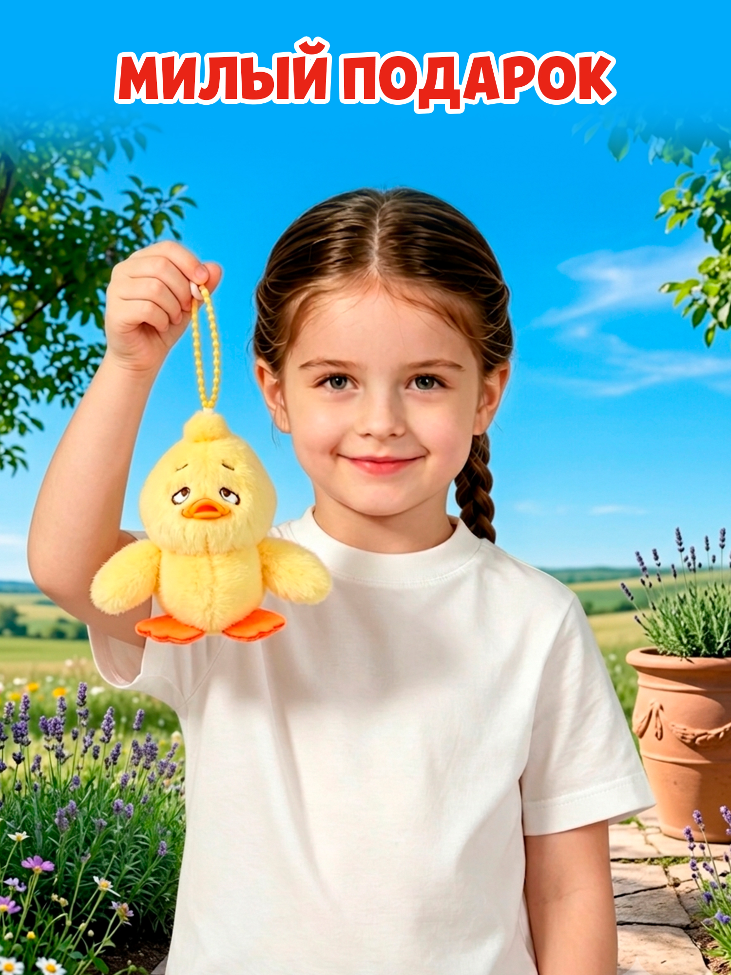 Брелок Upset Duck на цепочке - фото 7