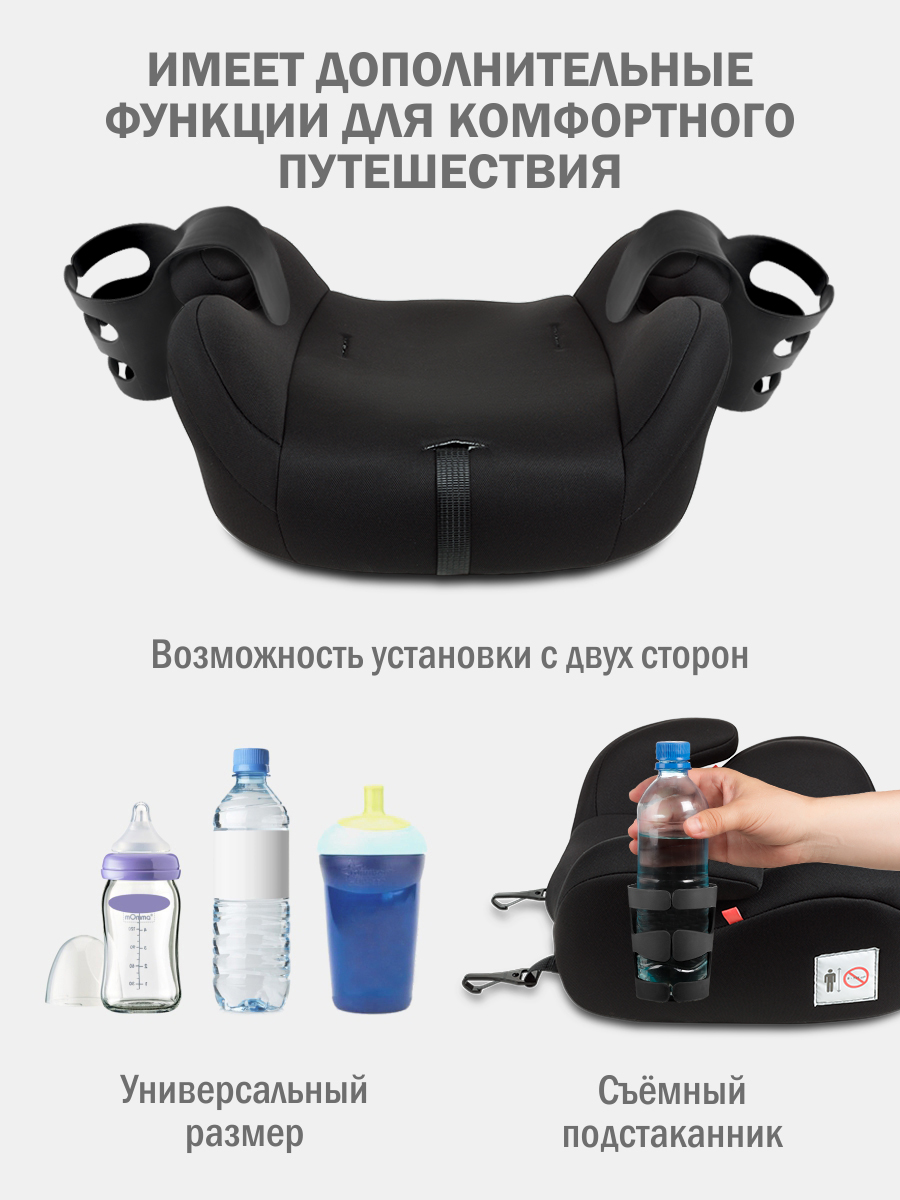 Автокресло SIGER Норд Fix Isofix 3 (22-36 кг) черный - фото 5