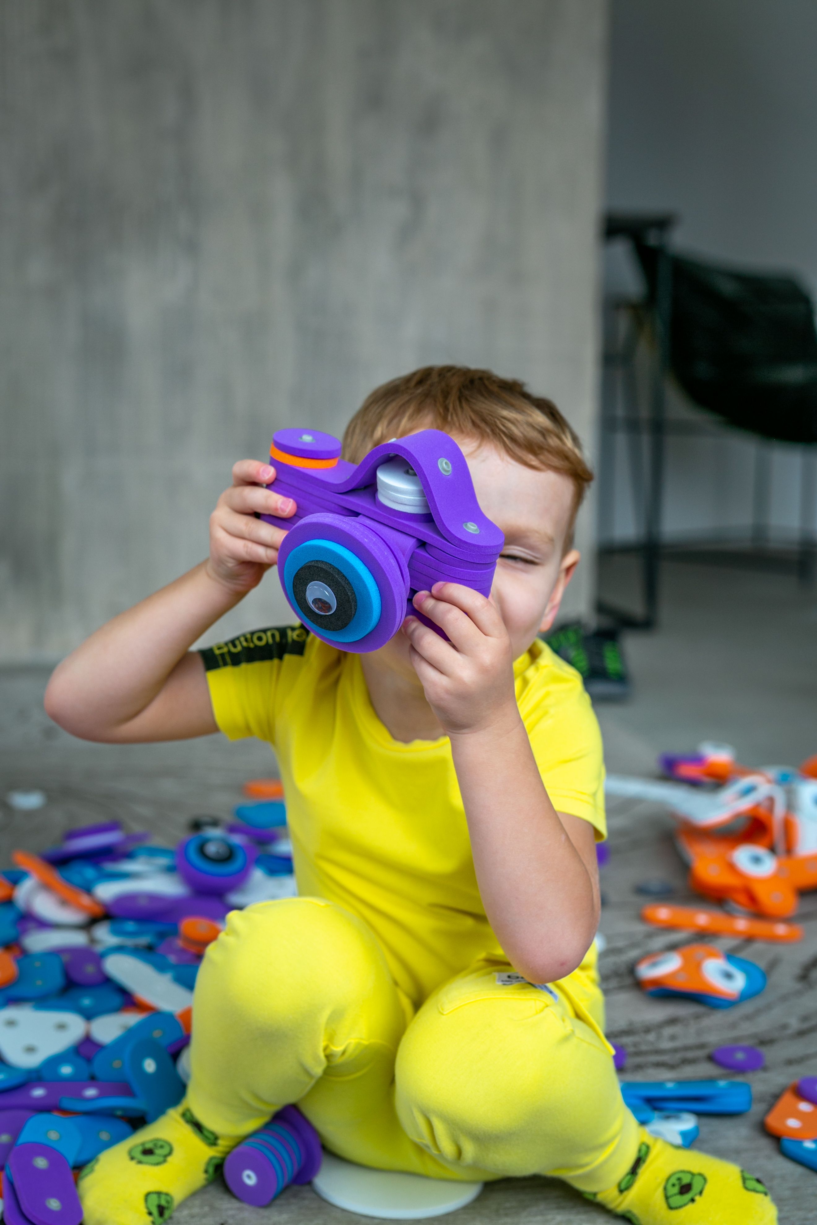 Конструктор DINNO KIDS Фотоаппарат 49 дет. - фото 6
