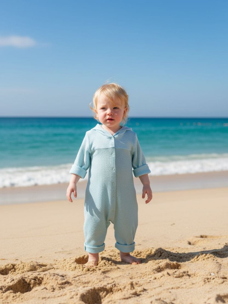 Комбинезон ТРИЯ 1029 интерлок(вафли) ментоловый муслин - фото 8