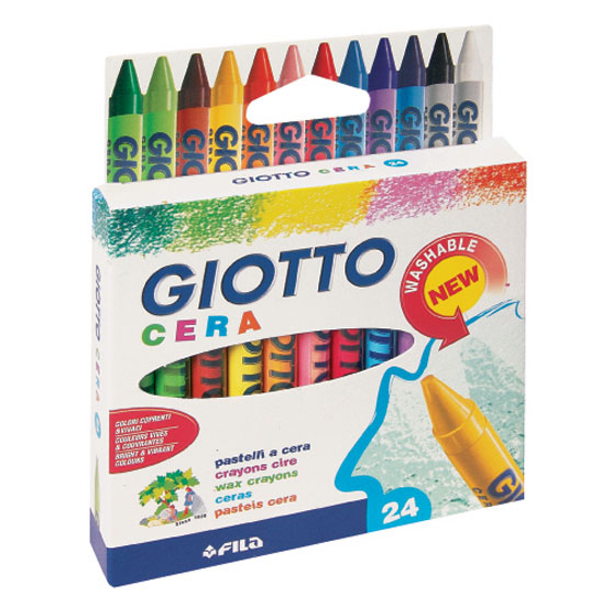 Восковые мелки GIOTTO 24 шт. - фото 1