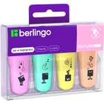 Набор текстовыделителей Berlingo Textline HP100 мини 4цвета пастельные T1520