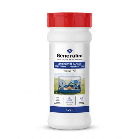 Нейтрализатор запаха для клетки Generalim Нежный луг 400 г